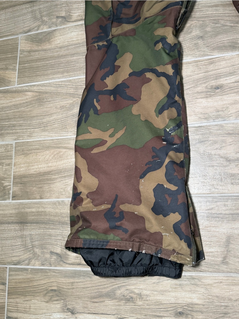 Nike ACG Ski Snow Pants Storm Fit Mens Large Camo Lined Black Vintage Snowboar - Picture 7 of 13